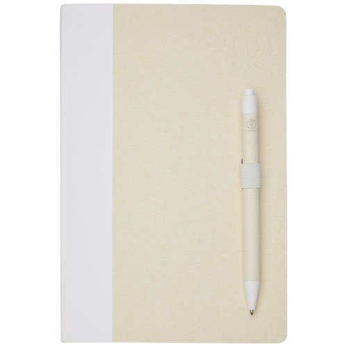 Ensemble carnet de notes format A5 et stylo bille, à partir de briques de lait recyclées, Dairy Dream – Image 2