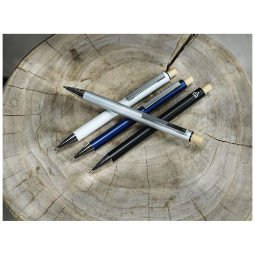 Stylo bille en aluminium recyclé Cyrus (encre bleue) – Image 5