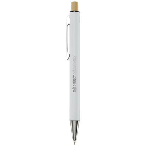 Stylo bille en aluminium recyclé Cyrus (encre bleue) – Image 3