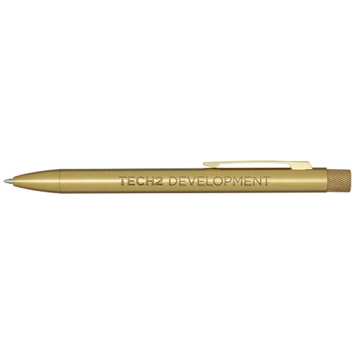 Stylo bille en laiton recyclé Beatriz (encre bleue) – Image 4