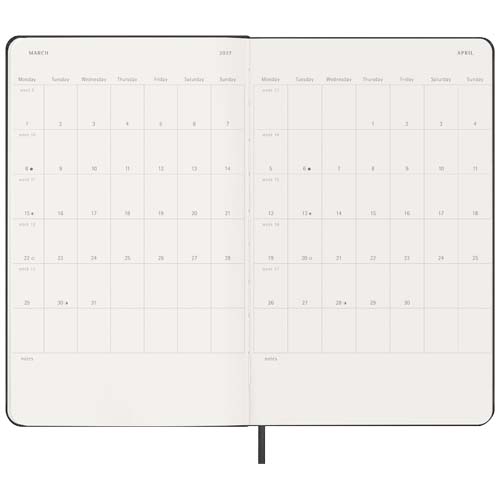 Agenda L vertical 12 mois Moleskine à couverture rigide – Image 6