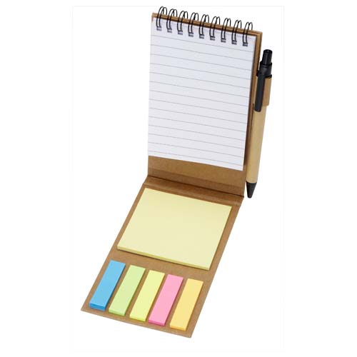 Bloc-notes autocollant avec stylo bille Flipper (encre noire) – Image 5