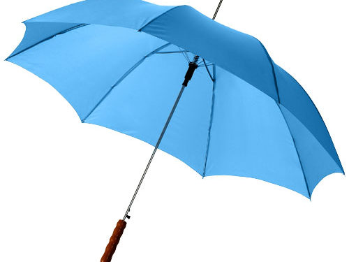 Parapluie 23" à ouverture automatique avec poignée en bois Lisa