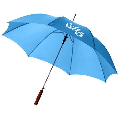 Parapluie 23" à ouverture automatique avec poignée en bois Lisa – Image 3