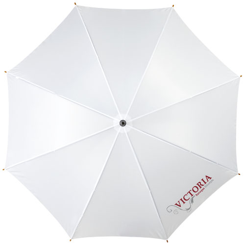 Parapluie 23" à ouverture automatique, poignée et mât en bois – Image 5