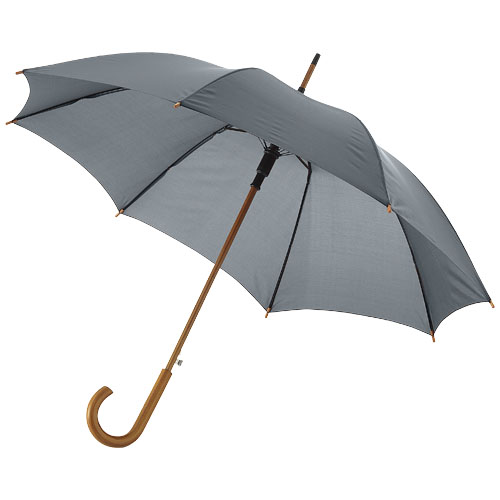 Parapluie 23" à ouverture automatique, poignée et mât en bois – Image 7