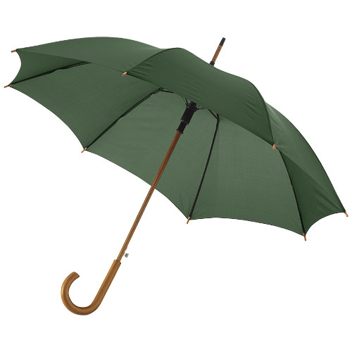 Parapluie 23" à ouverture automatique, poignée et mât en bois – Image 8