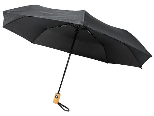 Parapluie en RPET pliable 21" à ouverture/fermeture automatique Bo