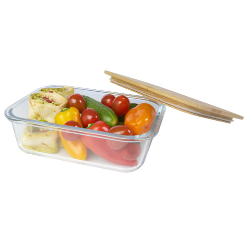 Boîte repas Roby en verre avec couvercle en bambou 1000 ml – Image 5