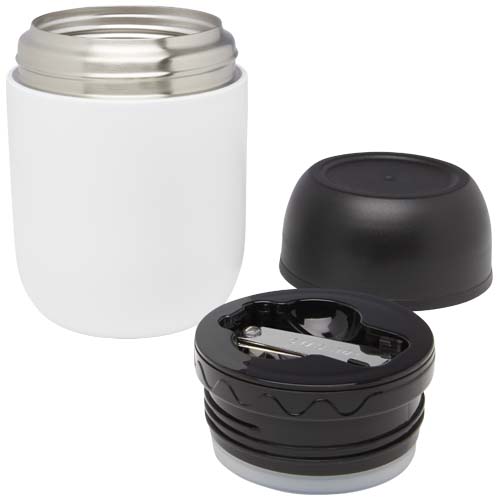 Boîte-repas Supo en acier inoxydable recyclé à double paroi de 480 ml avec cuillère pliable – Image 5