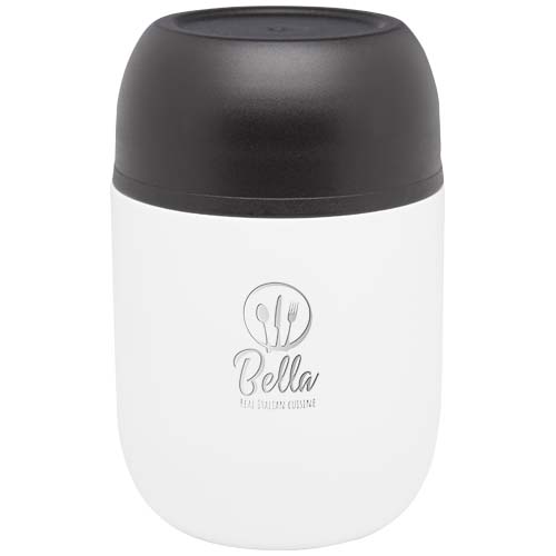 Boîte-repas Supo en acier inoxydable recyclé à double paroi de 480 ml avec cuillère pliable – Image 4