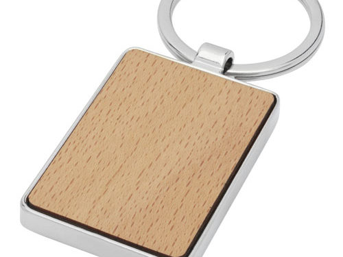 Porte-clés rectangulaire Mauro en bois de hêtre
