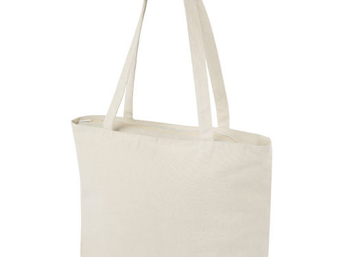 Sac shopping zippé coton 320 g/m² Ningbo 15L