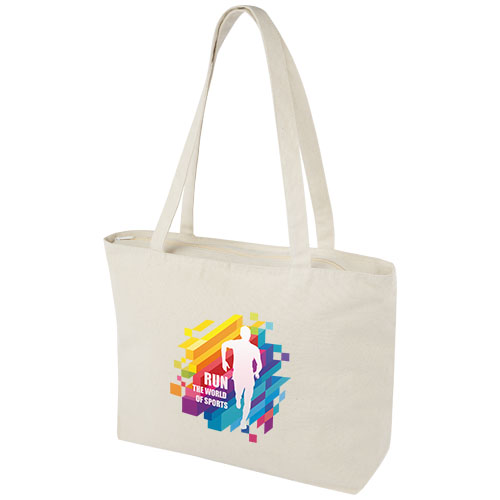 Sac shopping zippé coton 320 g/m² Ningbo 15L – Image 5