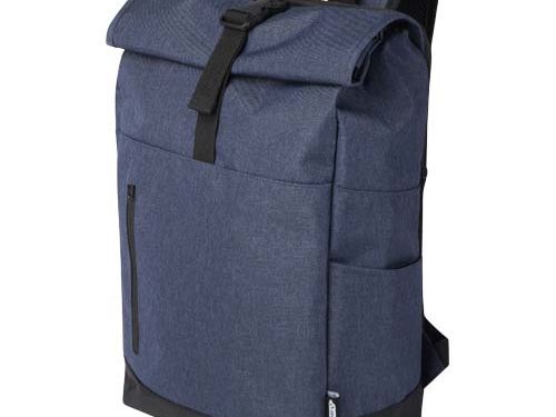 Sac à dos Libra recyclé GRS avec rabat enroulable pour ordinateur portable de 15,6" 12L