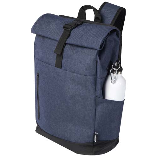 Sac à dos Libra recyclé GRS avec rabat enroulable pour ordinateur portable de 15,6" 12L – Image 5