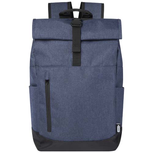 Sac à dos Libra recyclé GRS avec rabat enroulable pour ordinateur portable de 15,6" 12L – Image 2
