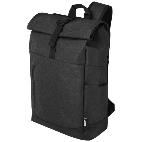 Sac à dos Libra recyclé GRS avec rabat enroulable pour ordinateur portable de 15,6" 12L – Image 7