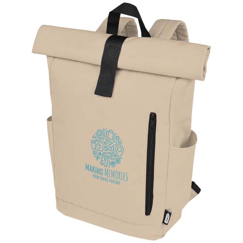 Sac à dos Byron de 18 L en RPET GRS 15,6" avec dessus enroulable – Image 4