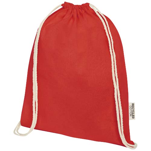 Sac avec cordon Oregon en coton recyclé 140 g/m² certifié GRS – Image 8