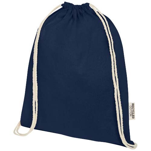 Sac avec cordon Oregon en coton recyclé 140 g/m² certifié GRS – Image 9