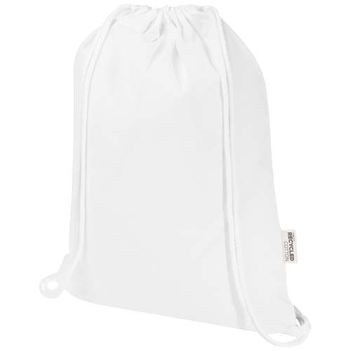 Sac Peru Blend de 5 L avec cordon en coton recyclé 180 g/m2 certifié GRS