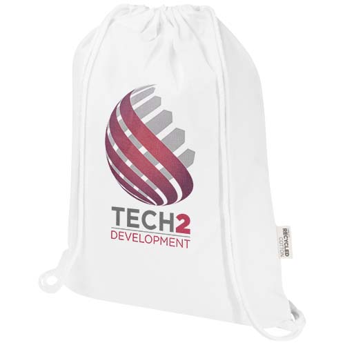 Sac Peru Blend de 5 L avec cordon en coton recyclé 180 g/m2 certifié GRS – Image 4