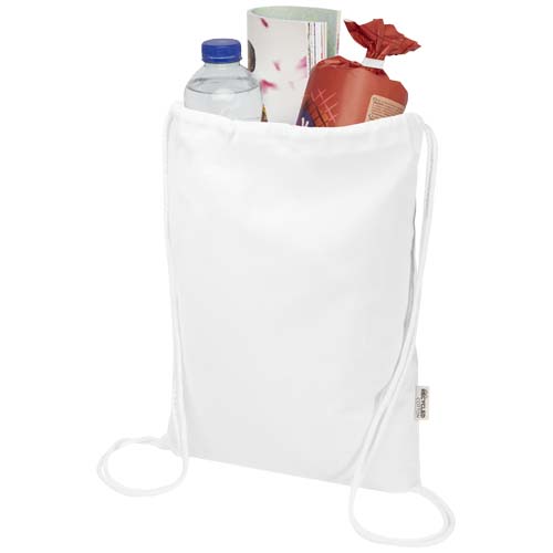 Sac Peru Blend de 5 L avec cordon en coton recyclé 180 g/m2 certifié GRS – Image 5