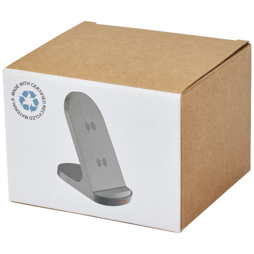 Socle de charge sans fil Loop de 15 W à double bobine en plastique recyclé certifié RCS – Image 7