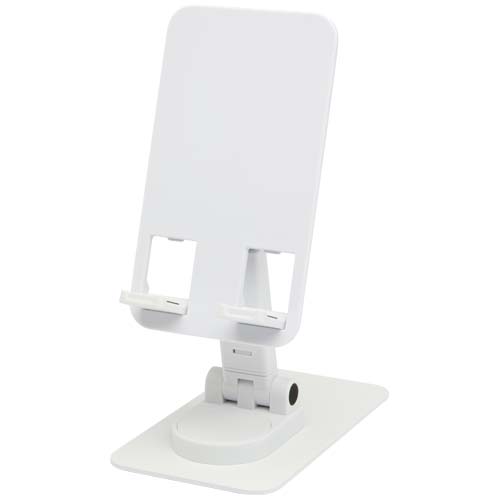 Support de téléphone Alhena pliable en plastique recyclé avec support de bureau en métal – Image 4
