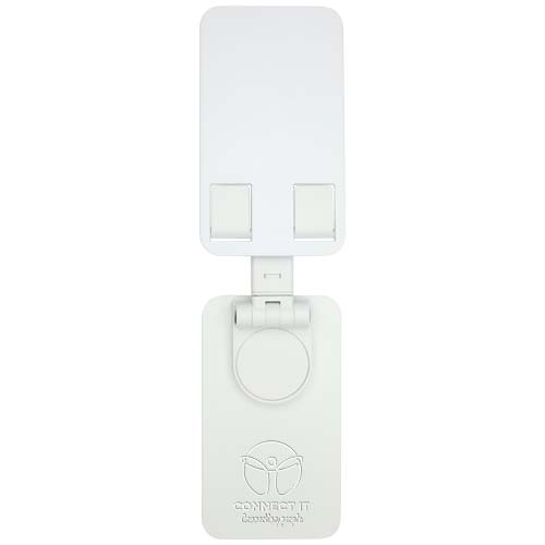 Support de téléphone Alhena pliable en plastique recyclé avec support de bureau en métal – Image 3