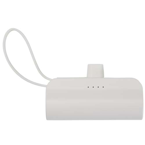 Batterie de secours Alnair Type-C de5 000 mAh et 10 W en plastique recyclé avec support de retournement intégré et câble 2 en – Image 2