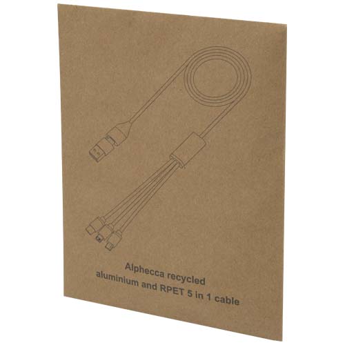 Câble de recharge 5-en-1 Alphecca en aluminium recyclé et RPET – Image 7