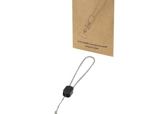Lanyard de poignet recyclé Arich RCS avec câble de recharge Type-C de 20 W intégré