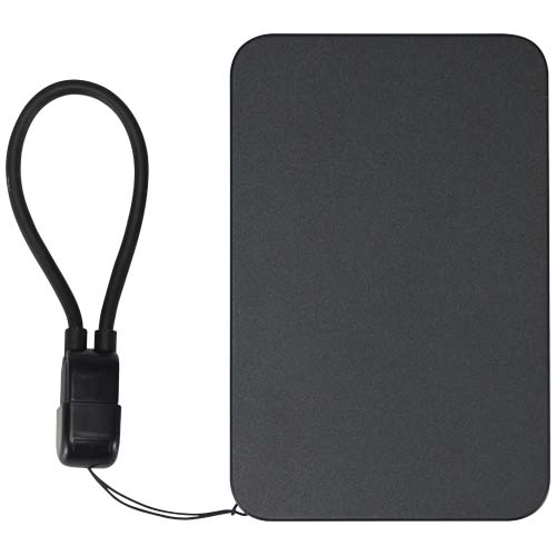 Batterie externe magnétique SMART de 5 000 mAh en plastique recyclé avec cordon – Image 2