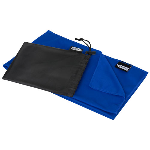Serviette de sport rafraîchissante en PET recyclé Raquel avec pochette 80 x 30 cm – Image 6