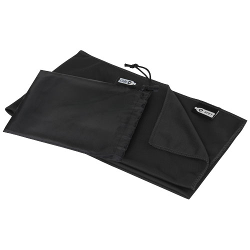 Serviette de sport rafraîchissante en PET recyclé Raquel avec pochette 80 x 30 cm – Image 7