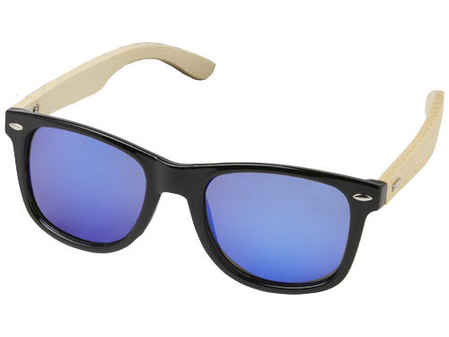 Lunettes de soleil polarisées miroir Taiyō en rPET/bambou dans coffret cadeau