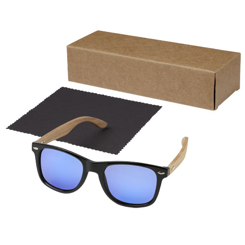 Lunettes de soleil polarisées miroir Hiru en rPET/bois dans coffret cadeau – Image 6