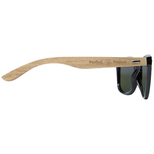 Lunettes de soleil polarisées miroir Hiru en rPET/bois dans coffret cadeau – Image 3
