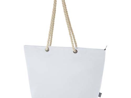Sac shopping Panama recyclé GRS isotherme de plage avec poignées en cordelette 23L