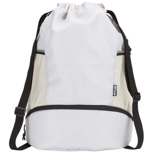 Sac de sport Varyon à cordon en matériaux recyclés certifiés GRS avec compartiment inférieur de 18 L – Image 2