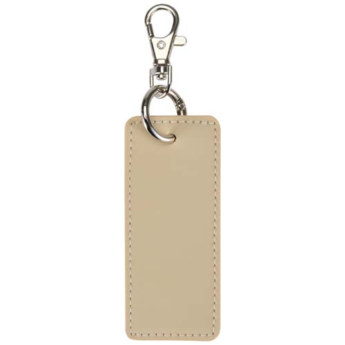 Porte-clés rectangulaire à breloques en matériaux recyclés certifié GRS Resi Plus – Image 3