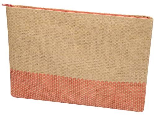 Pochette en papier paille Rhythm avec fermeture à glissière, 3 L