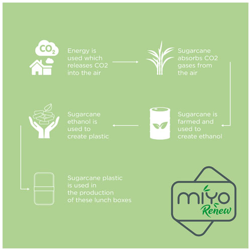 Boite repas 700+700 ml MIYO Renew à deux blocs – Image 8