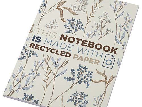 Cahier Novella Austen Colours recyclé A5 à couverture souple de 50 feuilles