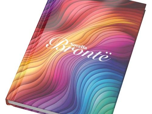 Carnet A5 à couverture rigide et brillante Novella Brontë avec 100 feuilles