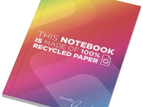 Cahier Novella Austen A6 recyclé à couverture souple de 50 feuilles