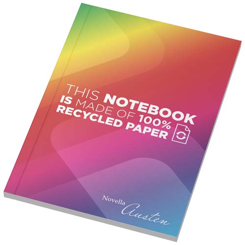 Cahier Novella Austen A6 recyclé à couverture souple de 50 feuilles