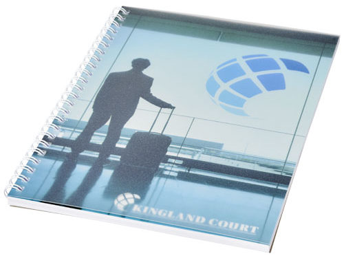 Cahier Desk-Mate® A5 à spirales avec couverture polypropylène